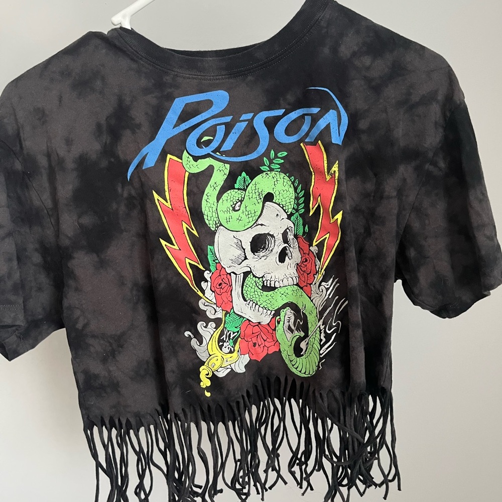 Black Poison Fringe Top